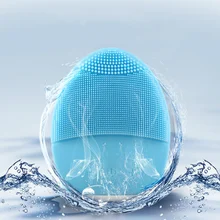 Профессиональная Ультразвуковая вибрационная электрическая щетка для очищения лица, мытья лица, удаления черных точек, очиститель пор, массаж лица