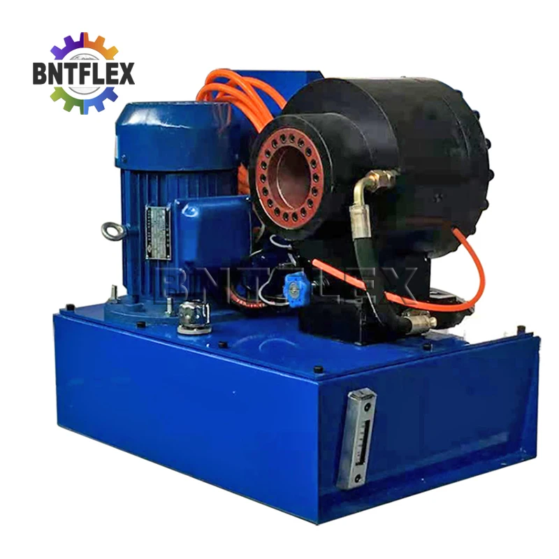 P38 model Compact body 1-1/2 inch hydraulic high pressure hose crimping machine for sales with 8 sets of dies 3
