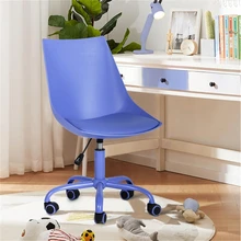 Chaise de bureau ergonomique, taille moyenne, bleu, hauteur réglable
