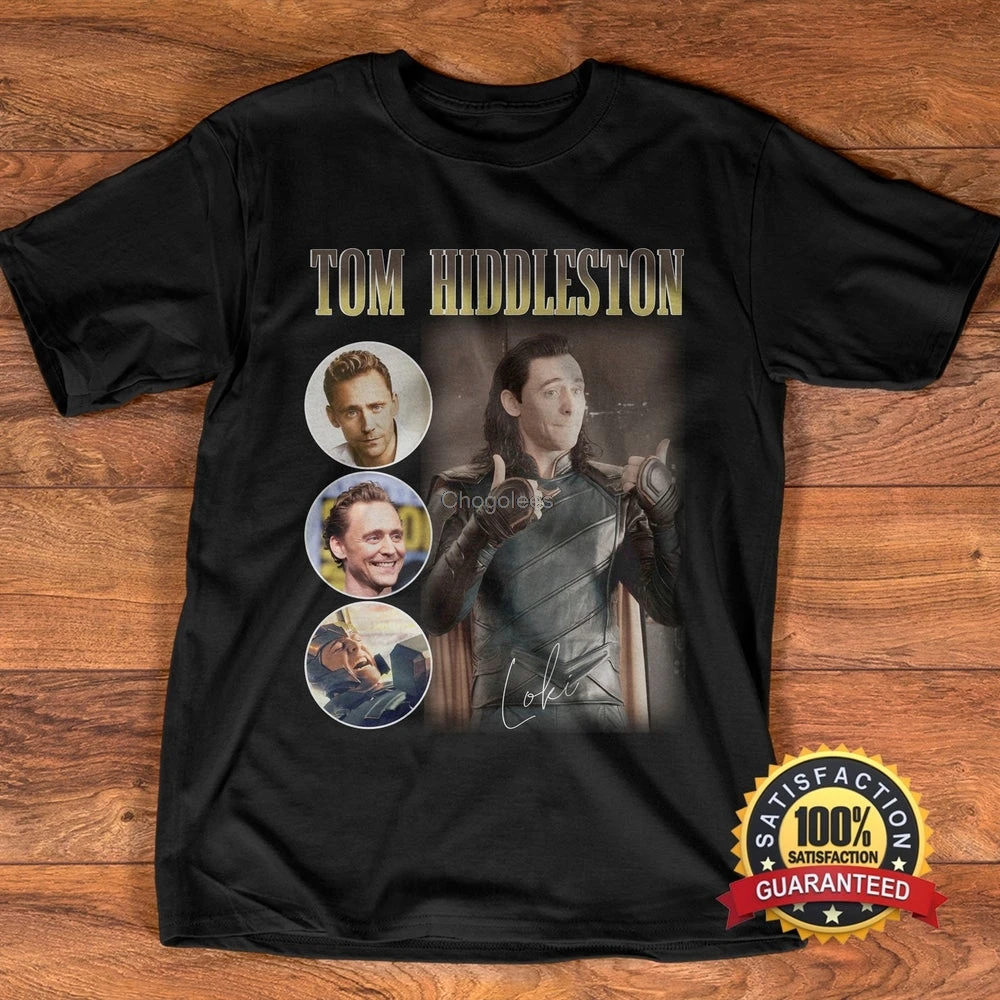 Vintage Tom Hiddleston Shirt Tee Loki Tshirt BK293 | Мужская одежда