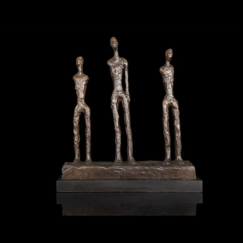 Bronze Figure Sculpture Homme Sculpture Abstraite Décoration Immigration Statue Décoration Décoration Ornement,Bronze Siunwdiy Giacometti Sculpture Bronze