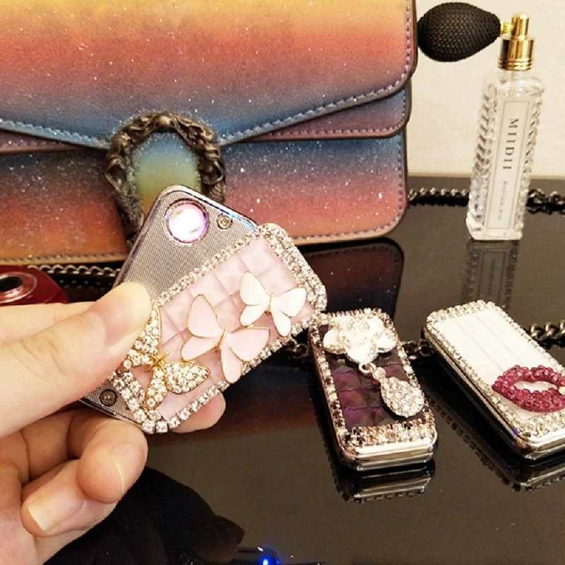 Красочная сигарета с зарядкой от USB Зажигалка Стразы для курения женские