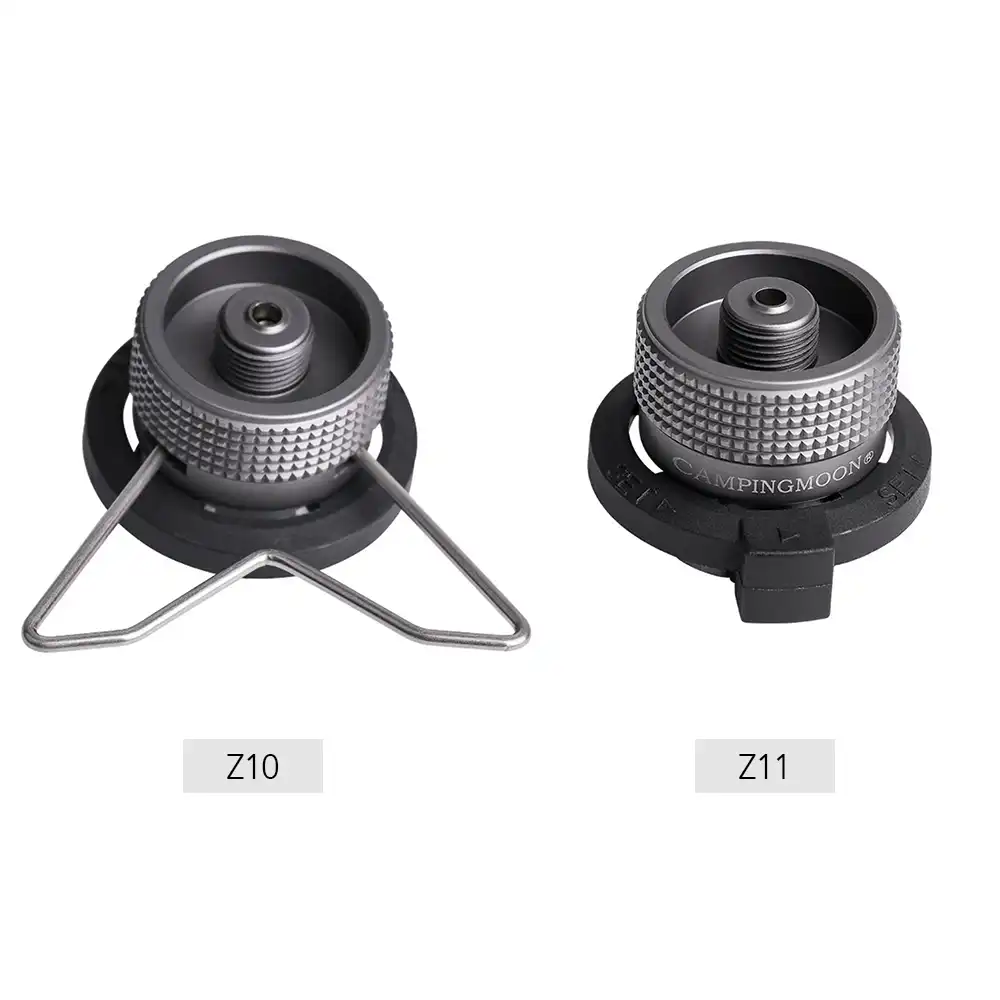 Lixada Butane Nozzle with Stable Bracket Gas Canister Head Conversion Adapter Gas Bottle Type Input Screw Type Lindal Valve Output