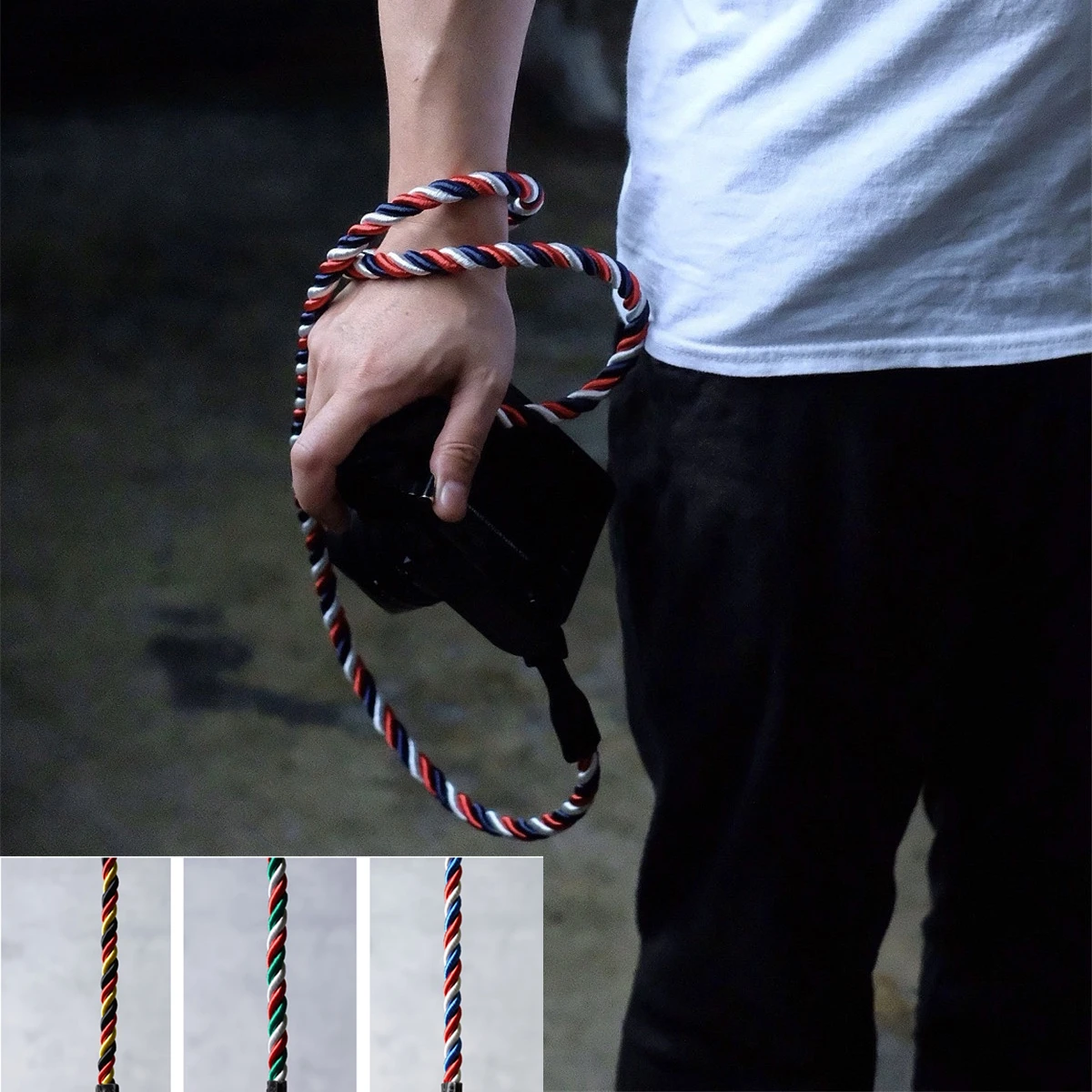 Cam-In Corda Di Cotone Spalla Della Macchina Fotografica Neck Strap Belt Per Leica M Canon Nikon Fujifilm Olympus Sony Mirrorless Compatta Dc