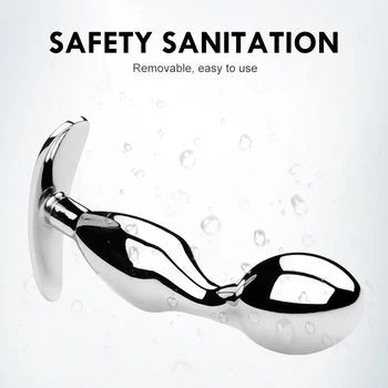 Prostate Massage Stainless Steel Butt Plug Anus Stimulator Sex Toys For Men Women Gay Metal Anal Plugs Erotic Adult Products 6