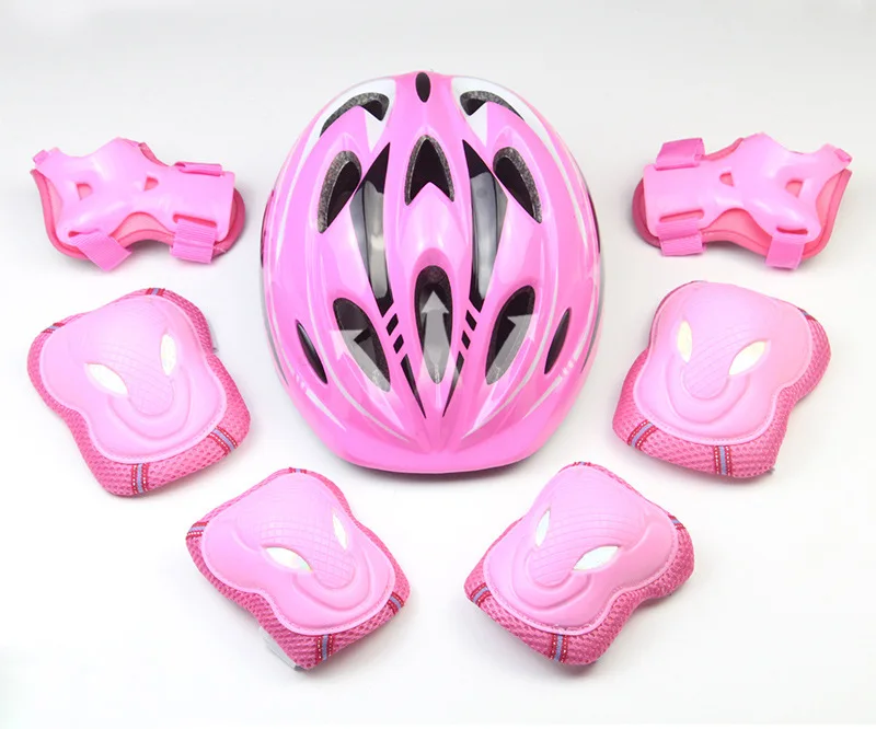 

Roller Skating Skates Children Bracer Elbow Support Set GIRL'S Riding Men's Kneecap Skateboard Universal Car Knee Helmet