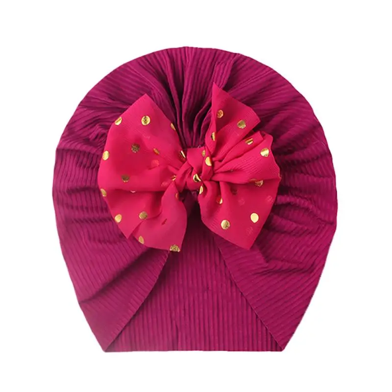 Fashion Bow Baby Hat Spring Summer Threaded Infant Toddler Newborn Baby Cap Children's Bowknot Sun Hat Headdress For 0-4 Y Baby baby accessories diy