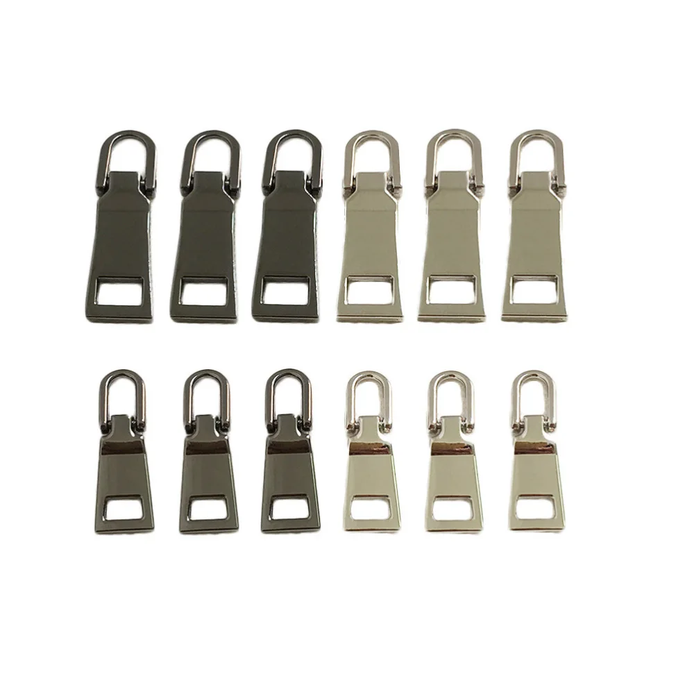 12pcs Metal Zipper Pullers Fixer Repair Tab Instant Kit Replacement for Bag Trouser | Дом и сад