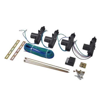 

NEW-Car 4 Universal Power Door Lock Actuator Kit 2 Wires & 5 Wires Auto Locking System Motor, DC 12V
