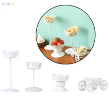 Полый дизайн стальной Свадебный десерт железная подставка под пирожные дисплей вечерние Декор