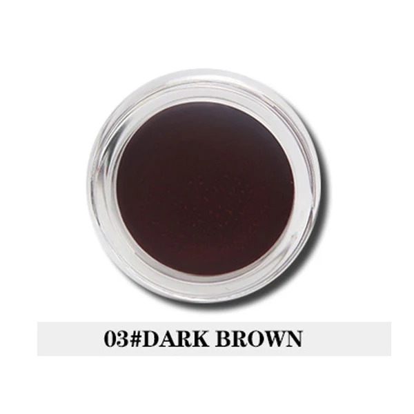 03 DARK BROWN Красота глазурованная Sweatproof бровей Татуировка помада-гель краситель пигмент Профессиональные Тени для бровей усилитель крем 5 цветов оттенок - Цвет: 03 DARK BROWN