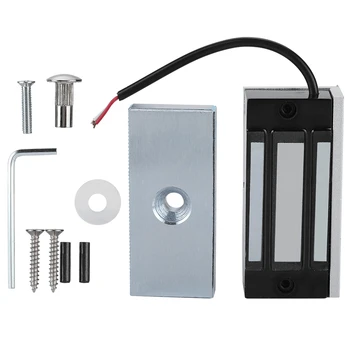 

Professional Electromagnetic Lock 60kg Lock Pull Mini Electronic Magnetic Door Lock Power On Lock​​ Home Security DC12V/24V