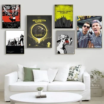 Twenty One Pilots Rock Band Artworks Printed on Canvas 4