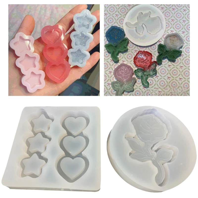 

Crystal Epoxy Resin Mold Quicksand Casting Silicone Mould DIY Craft Making Tools XXFD