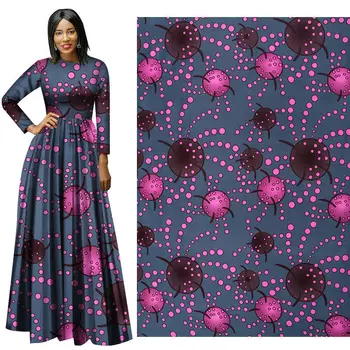 

2020 High quality African Real Wax Print Fabric For Sewing Dress 3/6Yards Ankara Nigerian Veritable Print Wax Fabric For Wedding