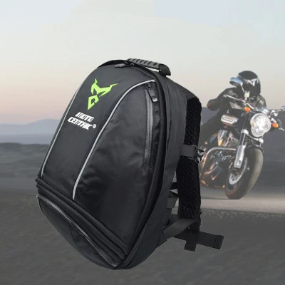 Дизайнерские мотоциклетные мужские рюкзаки, сумка для шлема, мужская сумка для путешествий, рюкзак для езды на гоночном велосипеде, женские школьные сумки, mochila hombre - Цвет: Зеленый