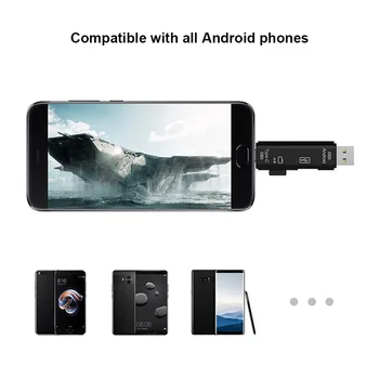 

New Arrival All In 1 USB 3.1 Card Reader High Speed Micro SD U Disk Type-C Micro USB Memory OTG Card Reader