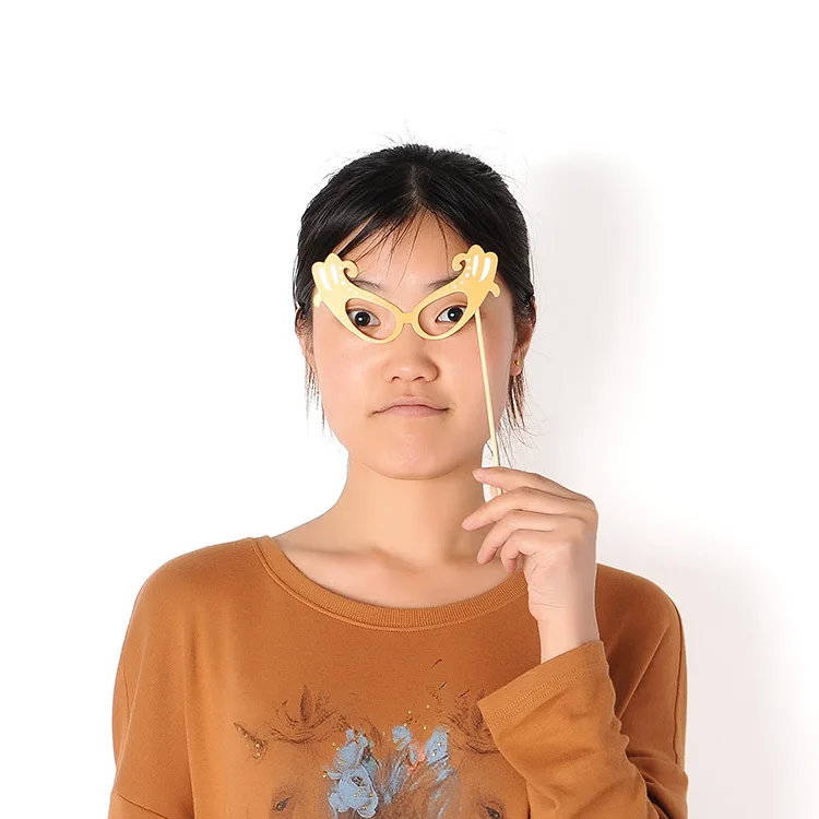 36PCS New Masks Photo Glasses Props Mustache On A Stick Wedding Birthday Party