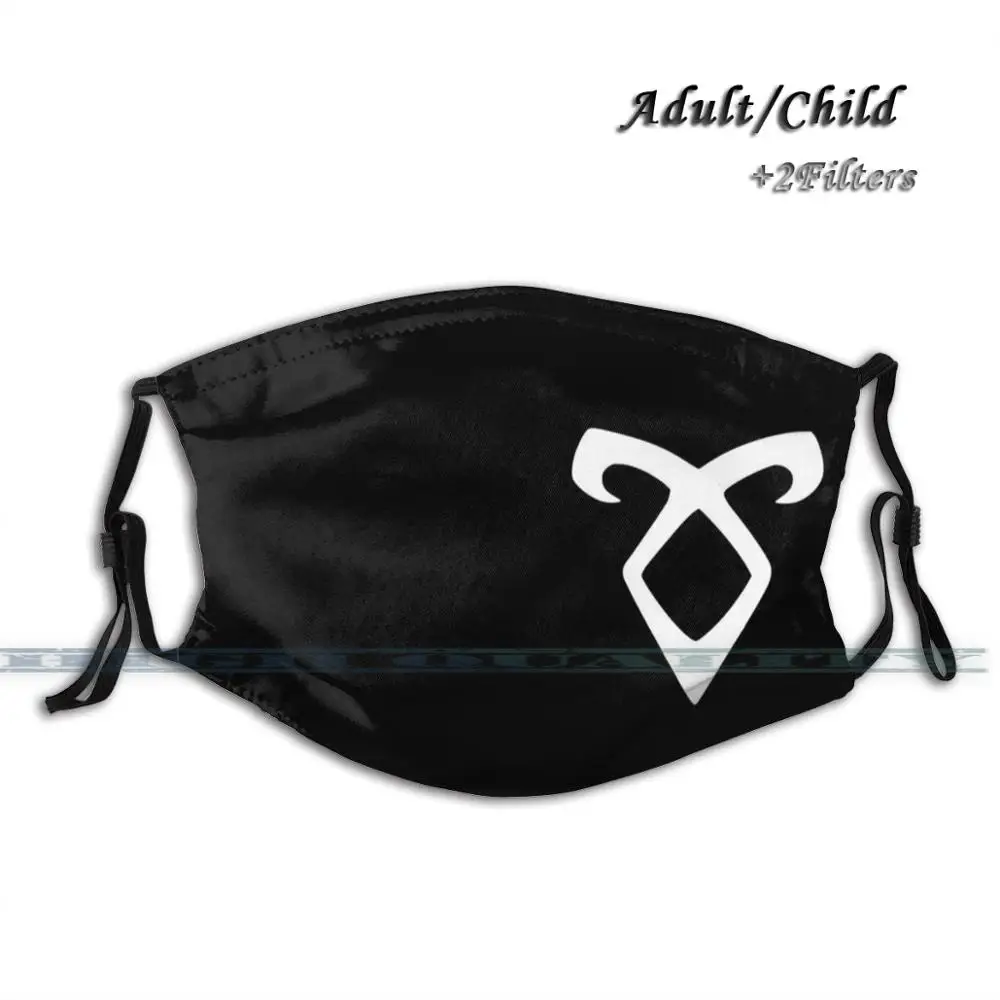 Пылезащитная черная маска Shadowhunters от загрязнения моющаяся и многоразовая для