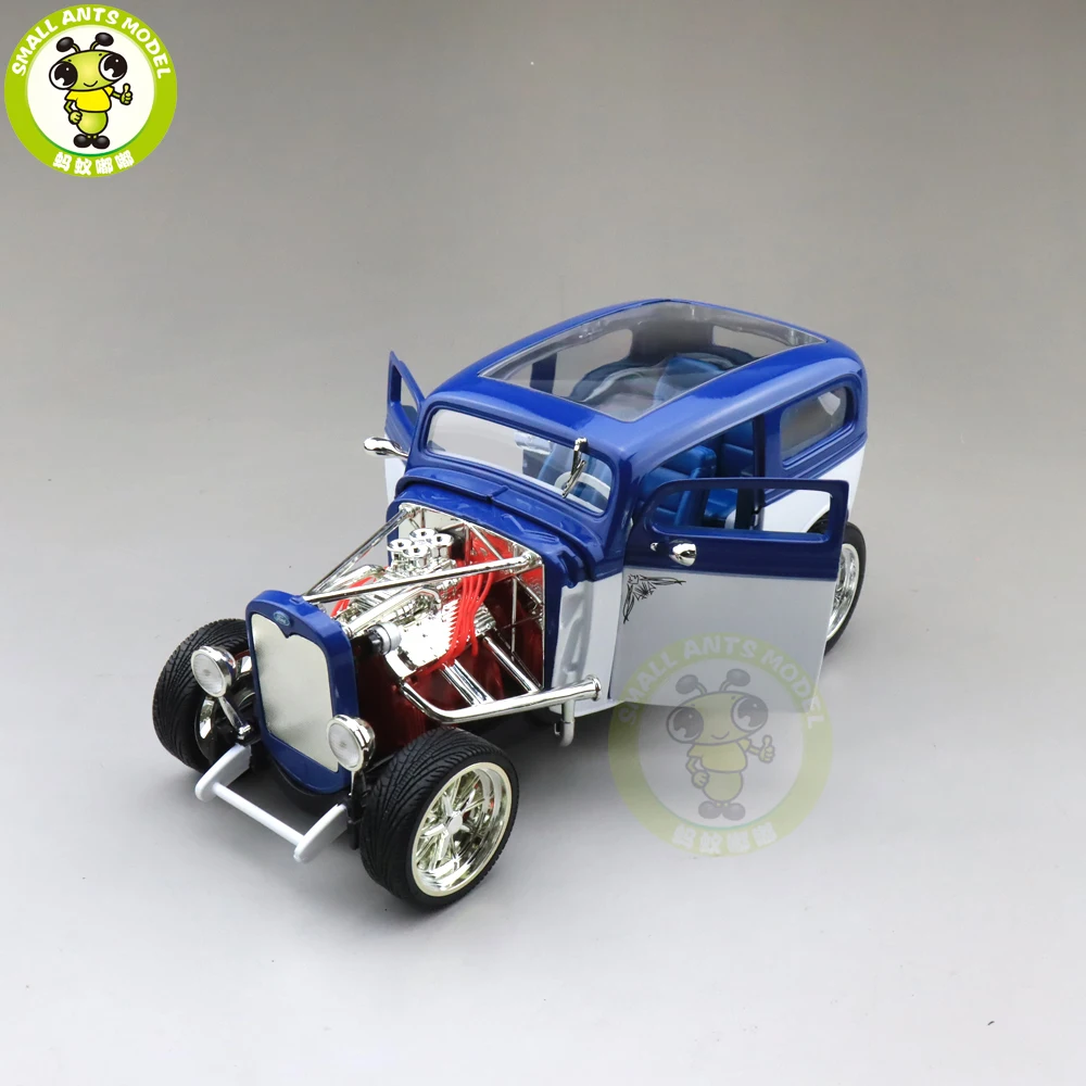 1/18 1931 Ford Модель на заказ седан дорога Подпись литая модель автомобиля игрушки для мальчиков и девочек подарок