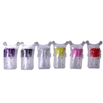 

Pack Of 6 New Portable Plastic Transparent Scissors Bags