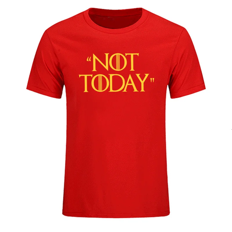 8 Tyburn/Новинка; футболки с надписью «Игра престолов» и надписью «NOT TODAY Arya Stark»; Повседневная футболка; крутая летняя футболка из чесаного хлопка; топы размера плюс - Цвет: 8