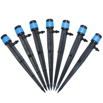 

Irrigation Dripper 360 Degree Scattering Sprinkler Adjustable Pouring Head Home Garden Agricultural Sprayer 100Pcs