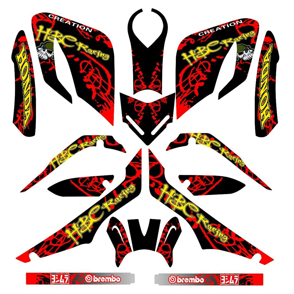 

New Full Graphics Decals Stickers Custom Number Name 3M Bright Stickers Waterproof For YAMAHA SEROW 250 2005-2016