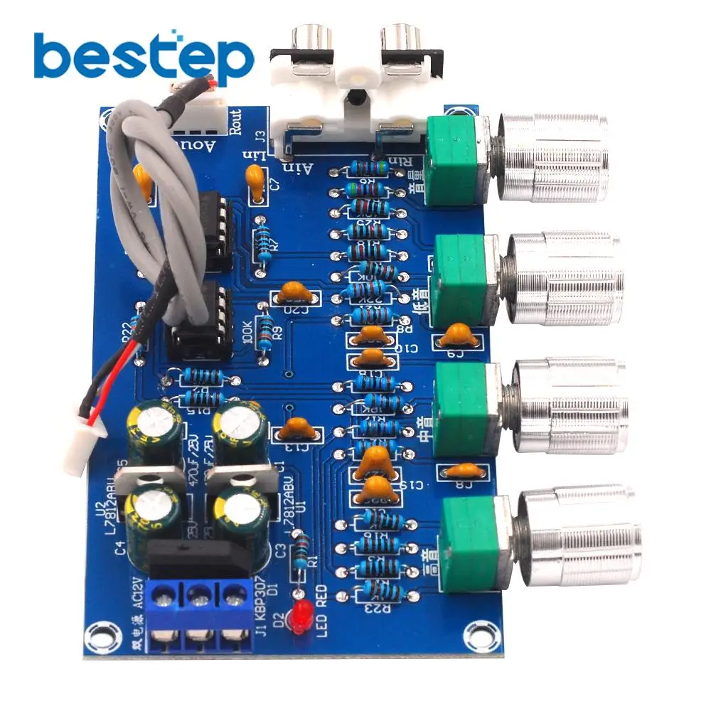 Новинка NE5532 Stereo Pre усилитель предусилитель Tone плата аудио 4 каналов модуль 4CH