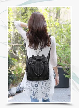 

2020 new women's backpack Korean fashion wild backpack simple large-capacity backpack