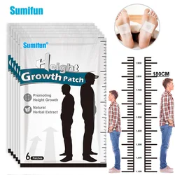 6/24/48Pcs Sumifun Height Growth Patch Grow Taller Foot Sticker For Adult Child Promote Bone Development Chinese Herbal Plaster
