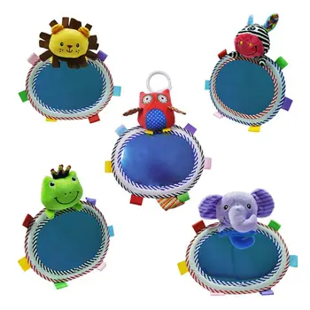 

Car Baby Cartoon Mirror For Kid Rear Facing Mirrors Headrest Mount Adjustable Wide View Rear Mirror Auto Decorations Safety Seat
