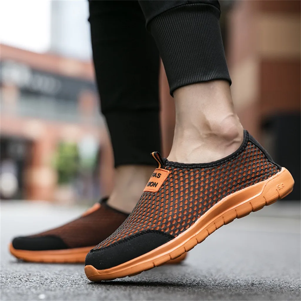 KANCOOLD Running Shoes Men Sneakers Wild Mesh Cloth Athletic Comfortable Lightweight Walking Leisure Sports Board Shoes 109#4
