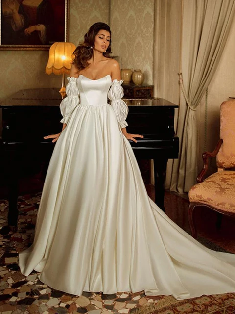 Smileven Ivory Princess Wedding Dress 