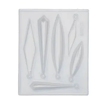

2Pcs Earring Necklace Bar Pendant Silicone Mold Epoxy Resin Molds Jewelry Tools L4ME
