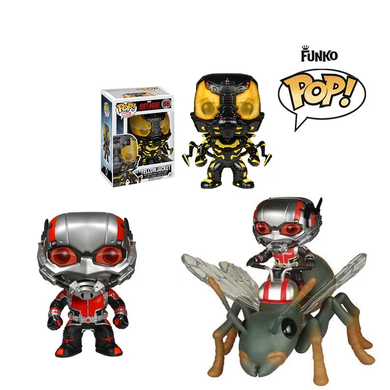 Funko pop Marvel's The Мстители, человек-муравей ПВХ фигурка фильма виниловые фигурки экшн и игрушки Коллекционная модель игрушки для детей