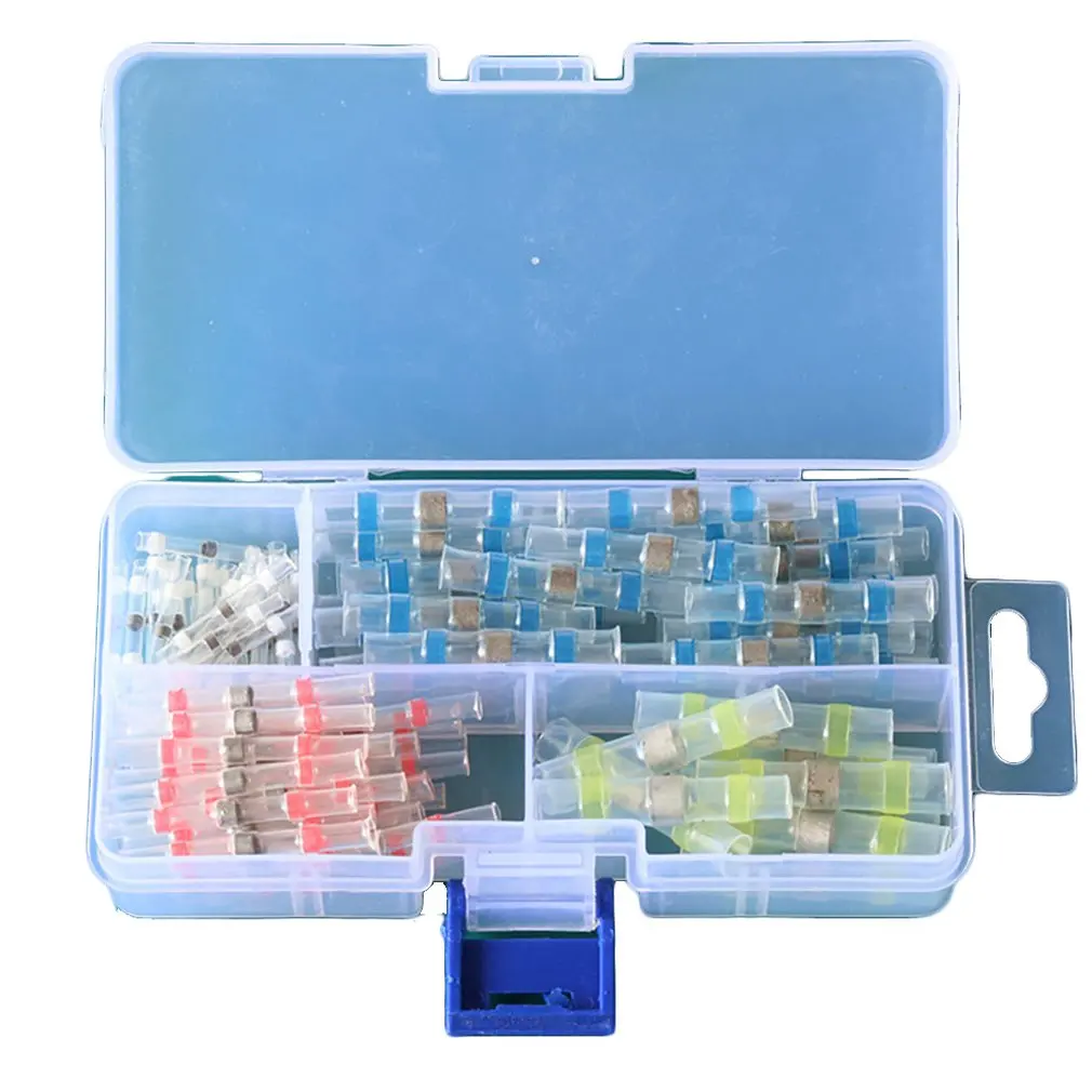 

Heat Shrink Tin Ring Waterproof Soldering Tube Terminal Block Set 0.25-6 Square Medium Docking Terminal