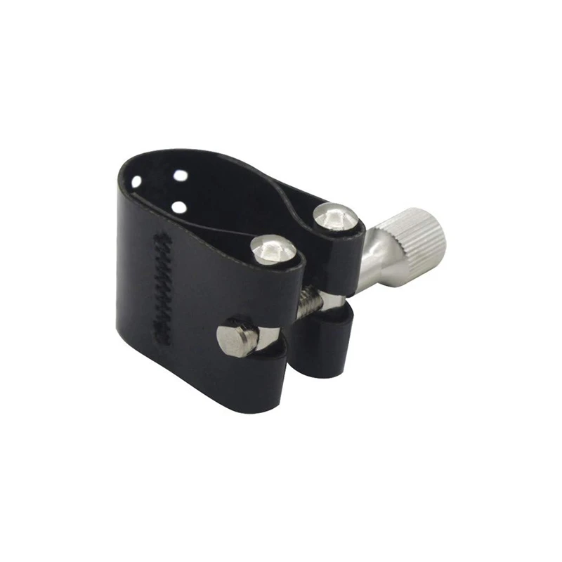 Leather Clip,Header Pickup,High-Grade Soprano Saxophone Flute Pickup Leather Buckle Head Clip