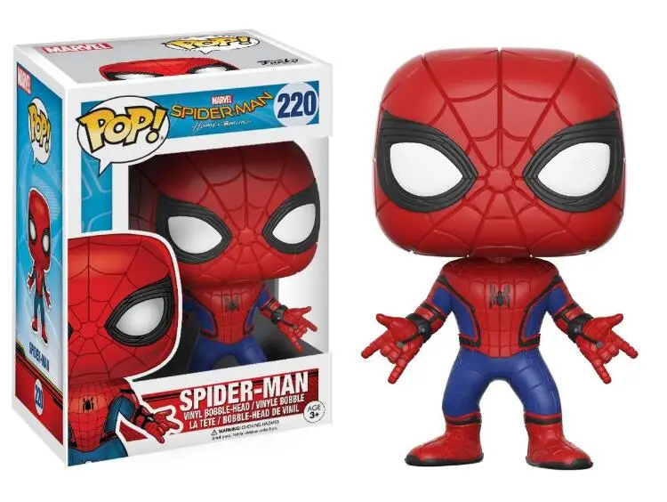 FUNKO POP Marvel, Человек-паук, Железный человек, коллекция Tony Stark, модель из фильма, игрушки из винила, фигурки, детские игрушки для детей