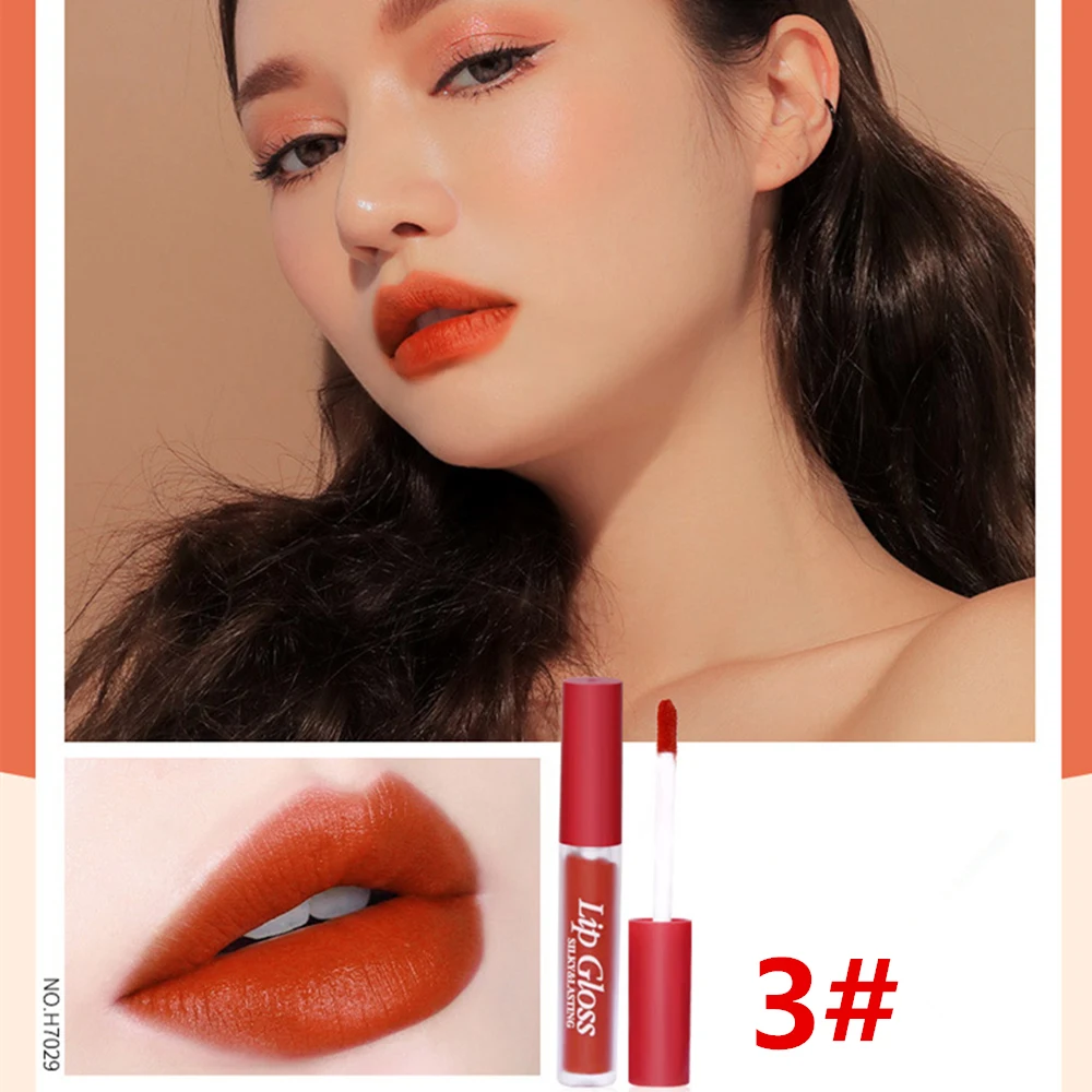 6PCS/SET pumpkin lip gloss by Hengfang smooth silky lip cream long lasting waterproof velvet matte liquid lipstick AM115 6PCS/SET pumpkin lip gloss by Hengfang smooth silky lip cream long lasting waterproof velvet matte liquid lipstick AM115
