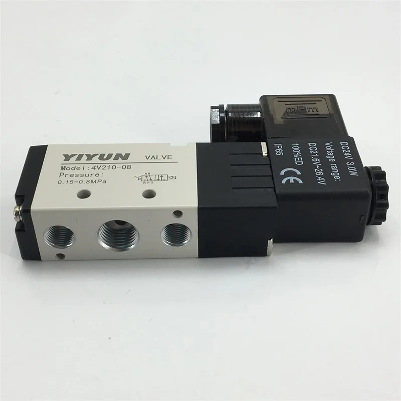 4V210-08 4V220-08 4V230C-08 Электромагнитный Клапан Пневматический воздушный Клапан Пневматический электромагнитный клапан управления DC24V