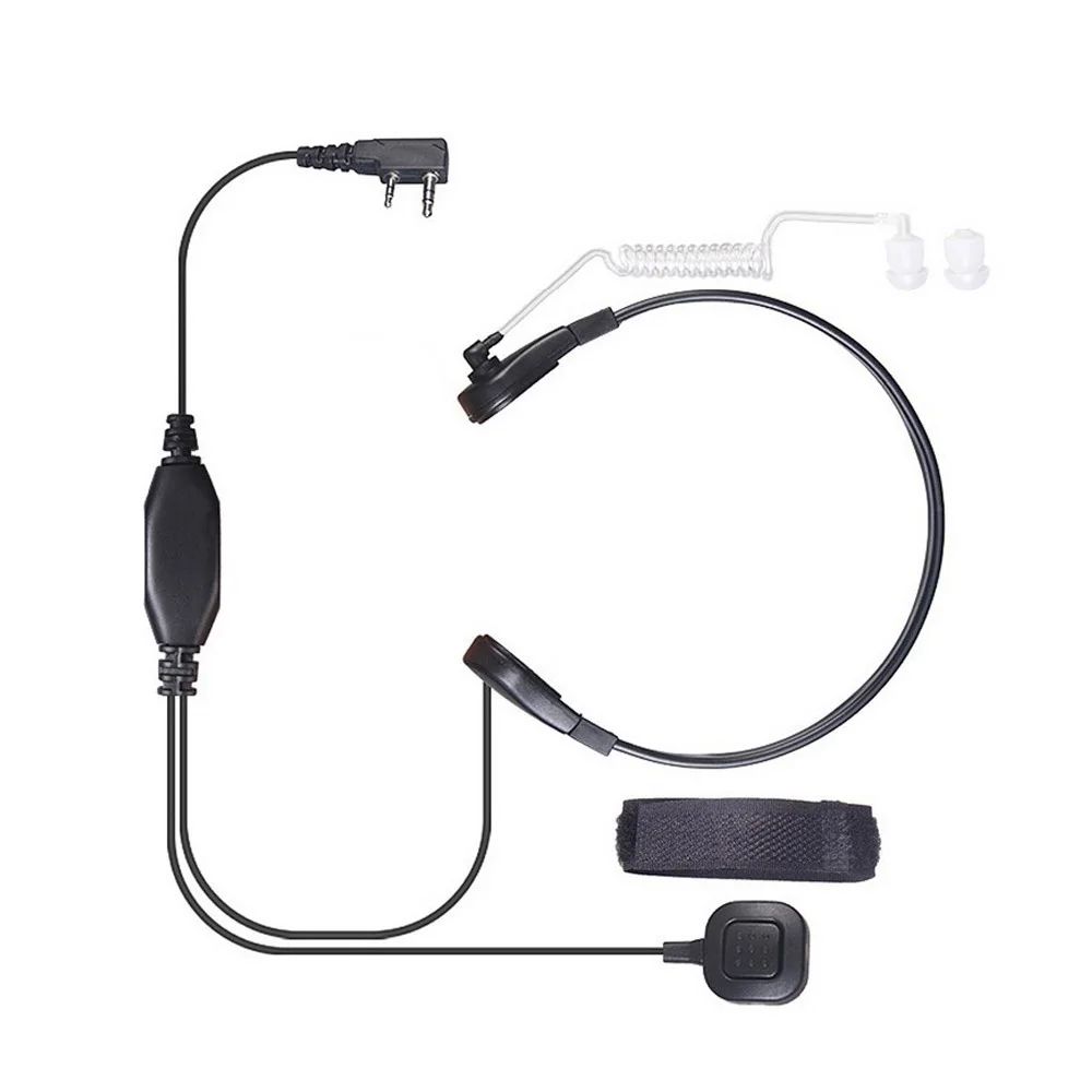 Горловой микрофон Воздушная трубка Гарнитура для Kenwood радио Baofeng UV-5R GT-3 UV-82 иди и болтай Walkie довольно хорошее анти-шума