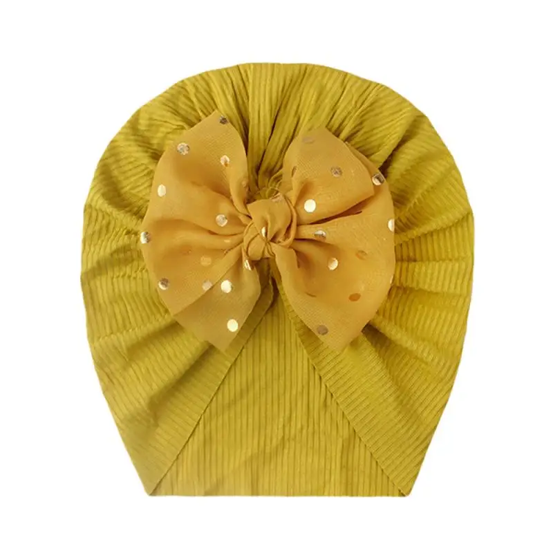 Fashion Bow Baby Hat Spring Summer Threaded Infant Toddler Newborn Baby Cap Children's Bowknot Sun Hat Headdress For 0-4 Y Baby baby accessories diy