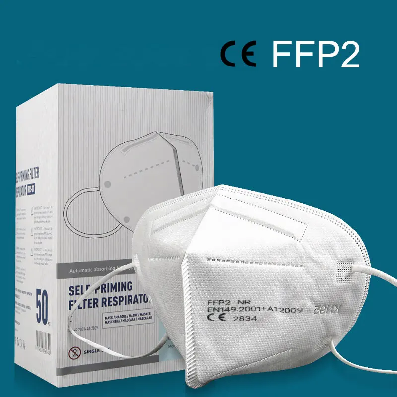 Mascarilla de seguridad FFP2 de 5 capas, máscara respirador KN95 de alta calidad, antipolvo, reutilizable, FFP3