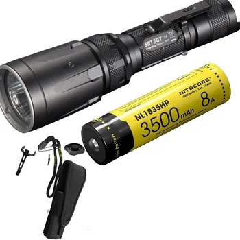 

NITECORE SRT7GT Flashlight Set CREE XP-L HI V3 RGB UV Flashlight max 1000LM beam distance 450m torch with NL1835H 18650 battery