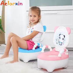 Presente bonito dos desenhos animados pote de bebê portátil para recém nascidos bebê potty toalete assento criança treinamento meninas menino potty crianças pote mictório