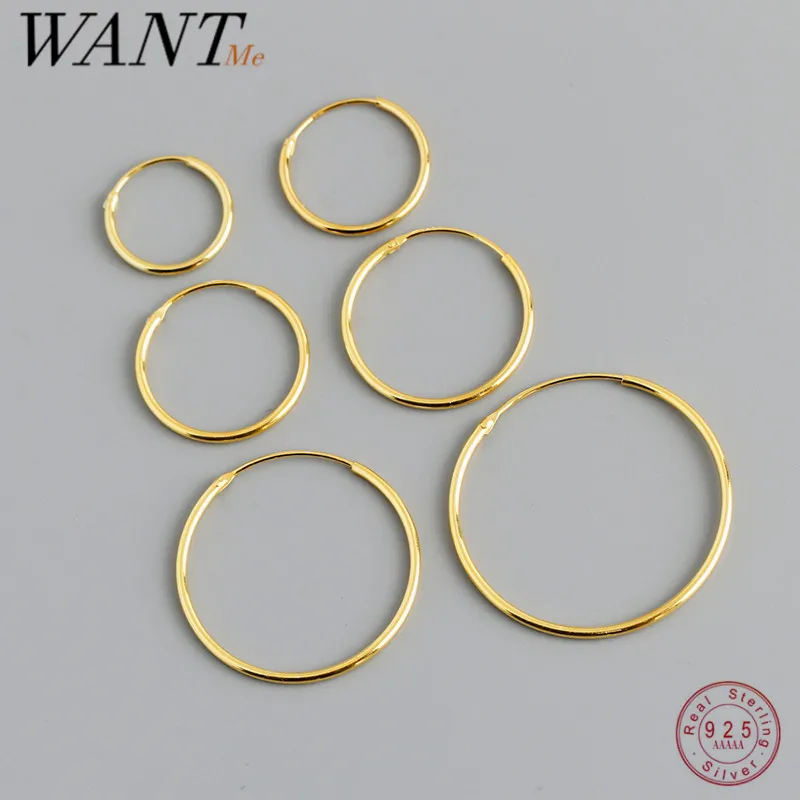 925 Sterling Silver Minimalist Circle Piercing Hoop Earrings for Women Trendy Charms Statement Golden Jewelry Accessories hoop earrings silver earrings silver hoop earrings womens earrings gold earrings