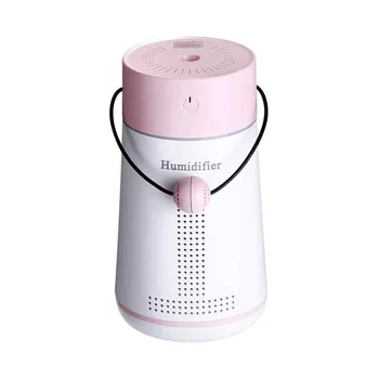 

USB Air Humidifier Essential Oil Diffuser With LED Light Fan Mirror Board 5 in 1 250ML Aroma Mist Maker fogger For Car Home