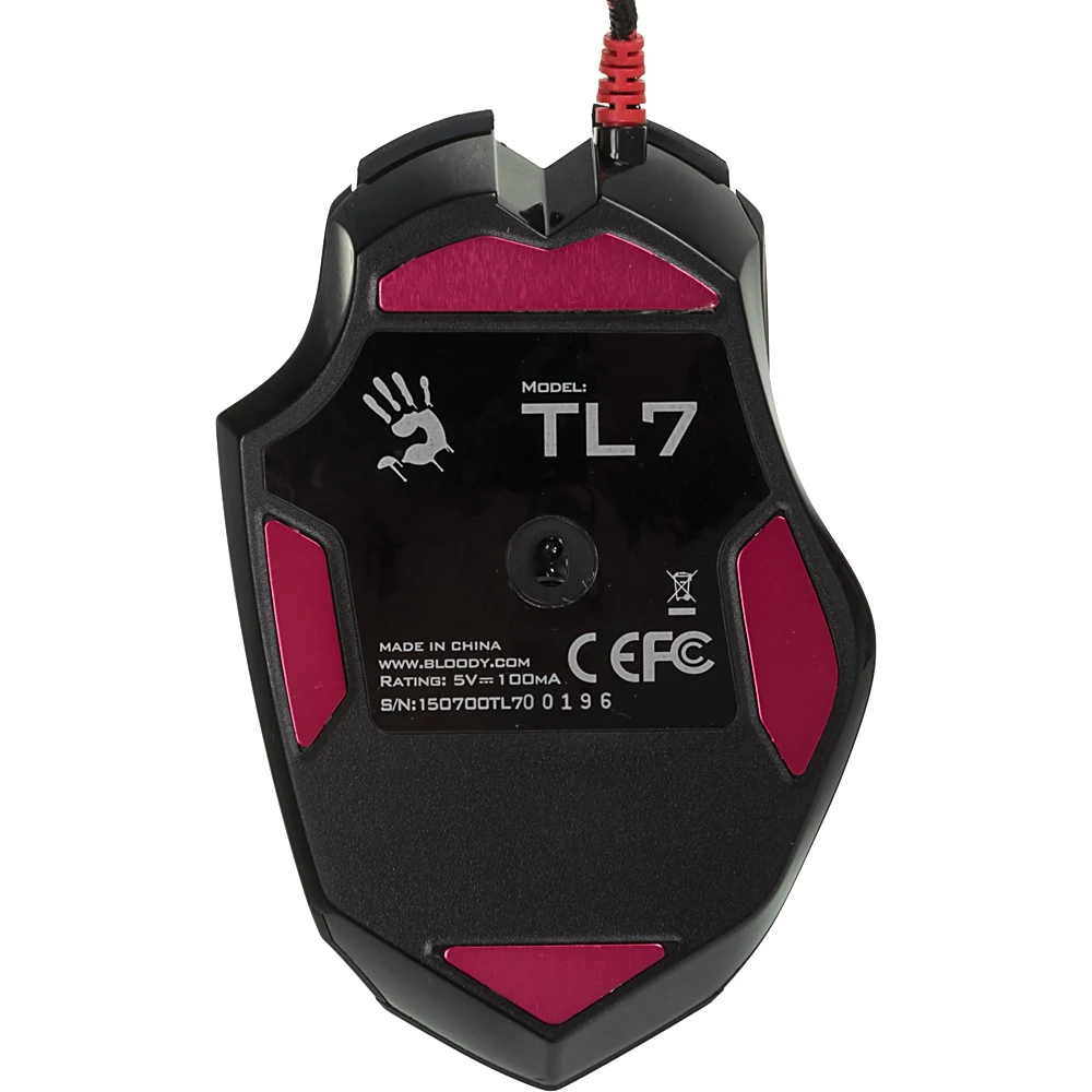 Мышь A4 Bloody TL7 Terminator черный/серый лазерная(8200dpi) USB2.0 игровая(9but