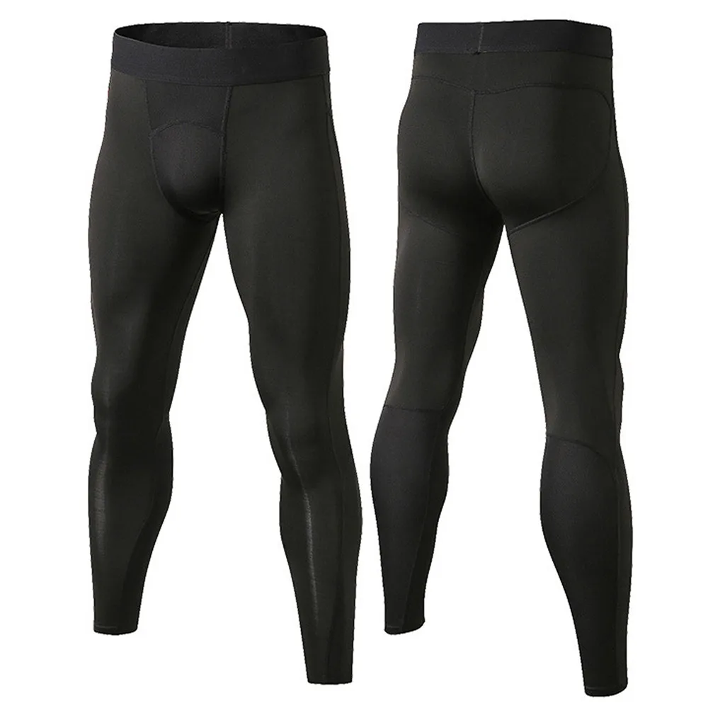 Черный Outto Men's Compression Pants Sport Leggings Tights Quick Dry#B1040 - Цвет: Черный